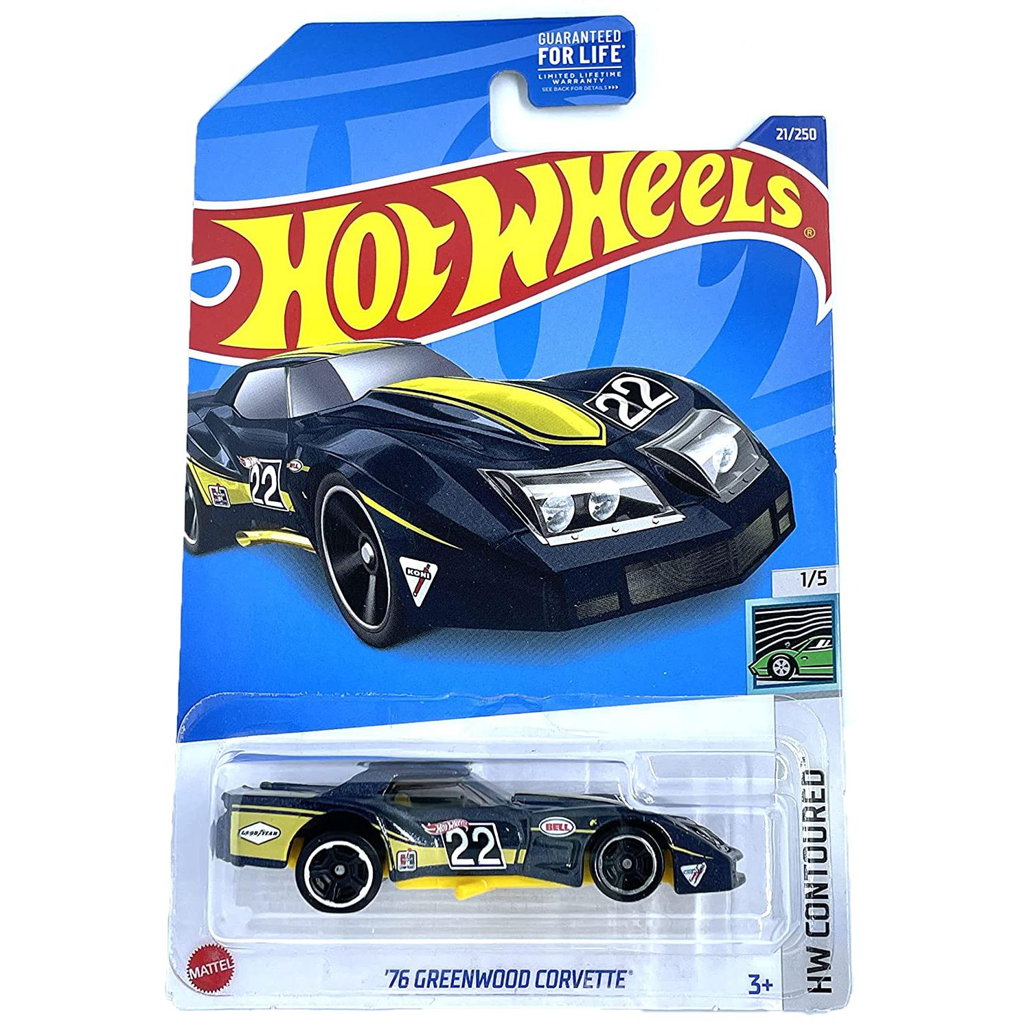 фото Машинка hot wheels '76 greenwood corvette черный c4982/hcv23