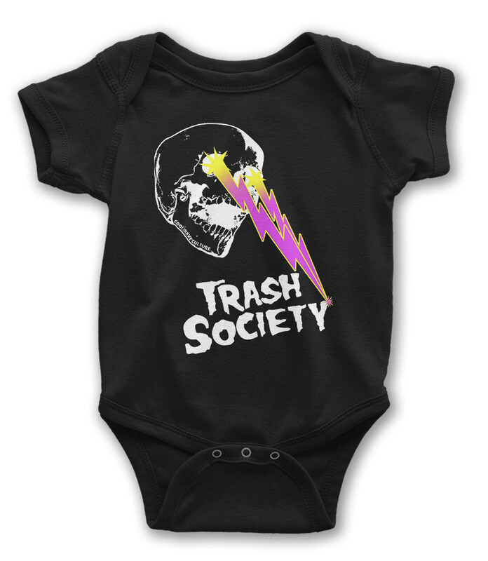 

Боди детское WILD CHILD Trash Society / Череп, цв.черный р.86, Trash Society / Череп