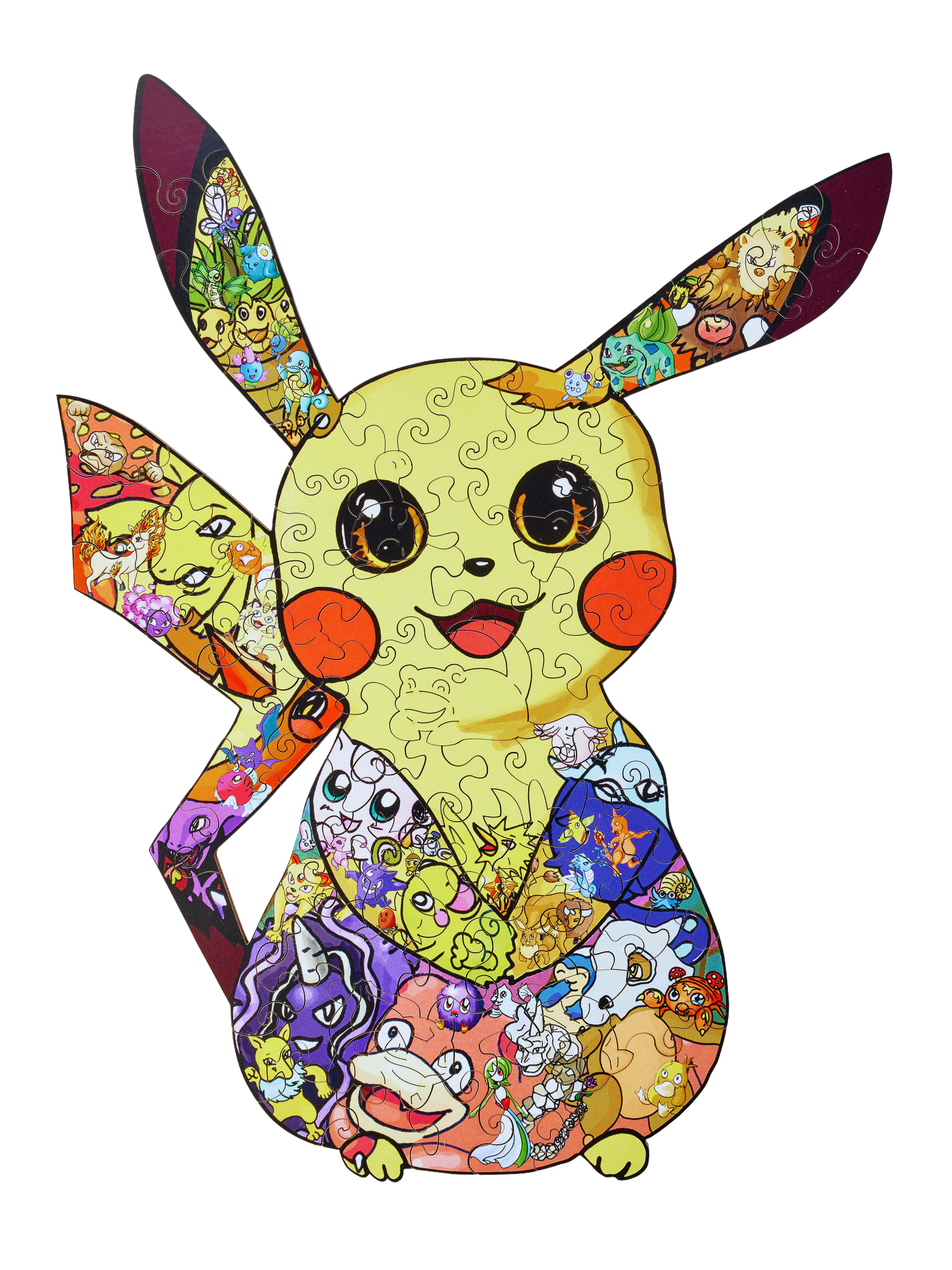 Пазл Active puzzles 33х25 см, 53 уникальных деталей Pikachu-puzzles