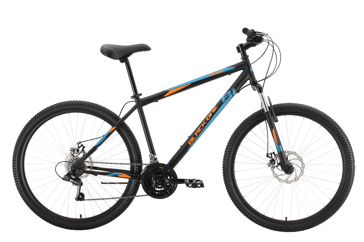фото Велосипед black one onix 27.5 d 2022 20" черный/оранжевый/синий