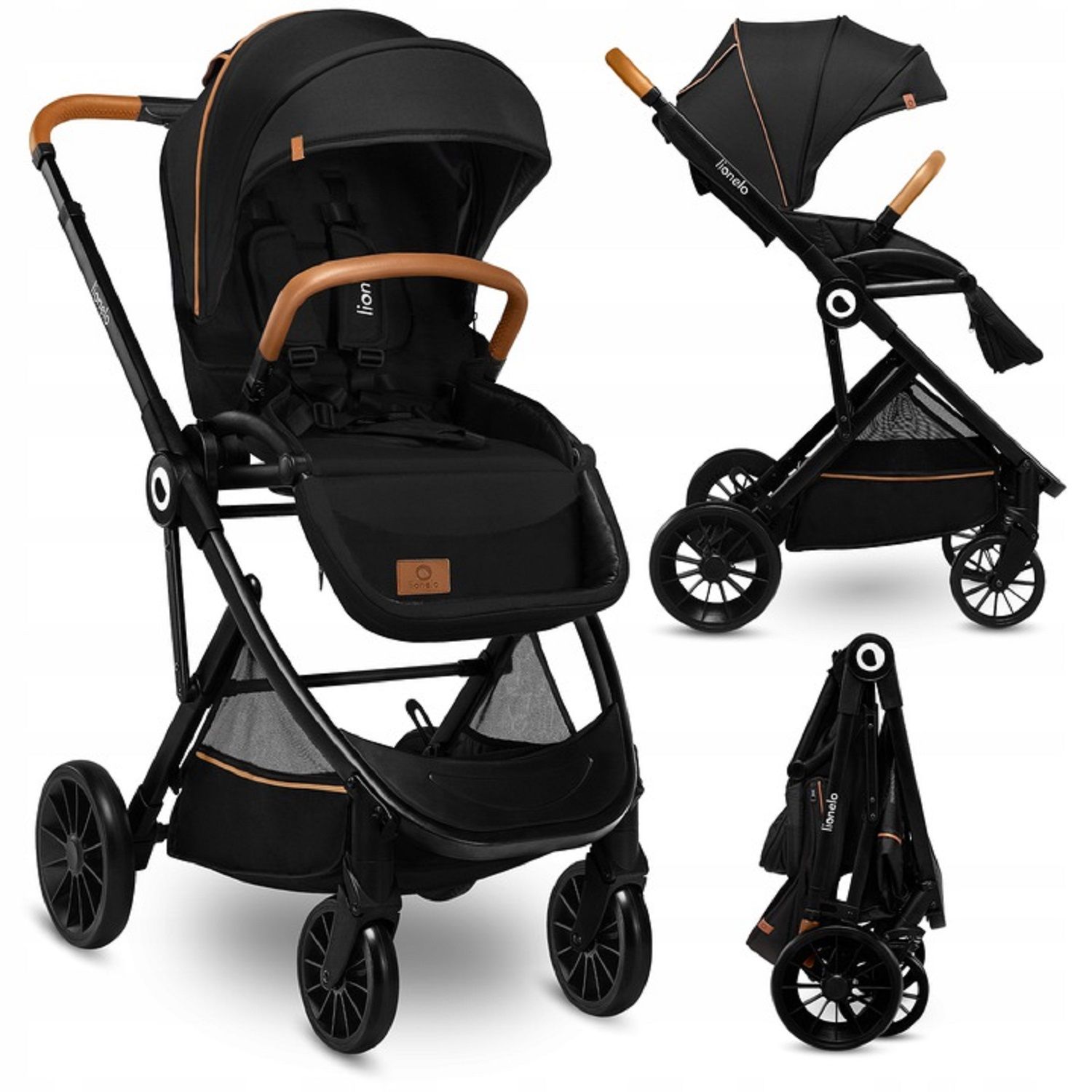 

Коляска прогулочная Lionelo Dani Black Onyx, Dani