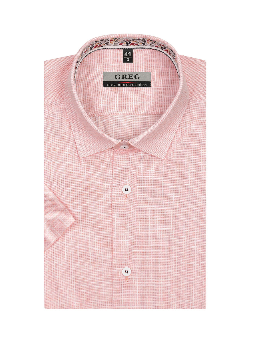 

Рубашка мужская Greg 00-00005179 оранжевая 43, Оранжевый, 00-00005179