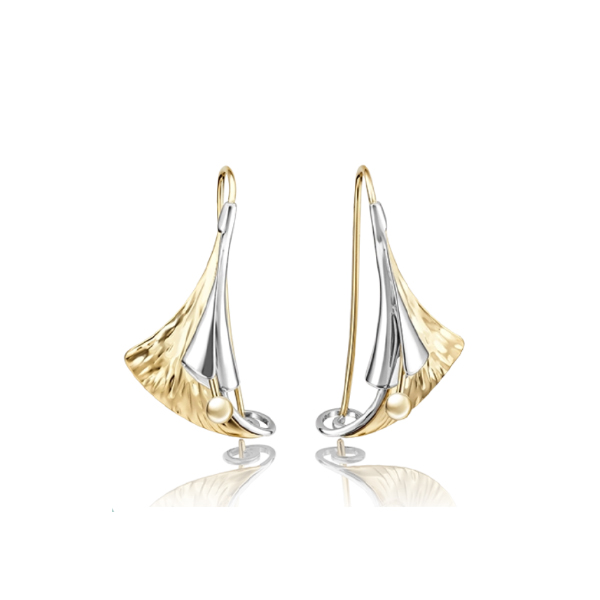 

Серьги из белого, желтого золота без вставки PLATINA jewelry 02-4059-00-000-1121-48, 02-4059-00-000-1121-48
