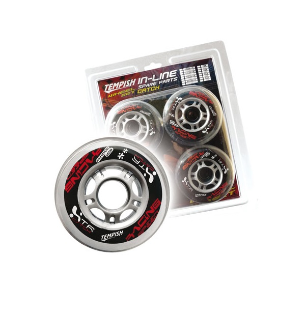 

Колеса для роликов Tempish Catch 72 мм 82A черный 4 шт, Catch