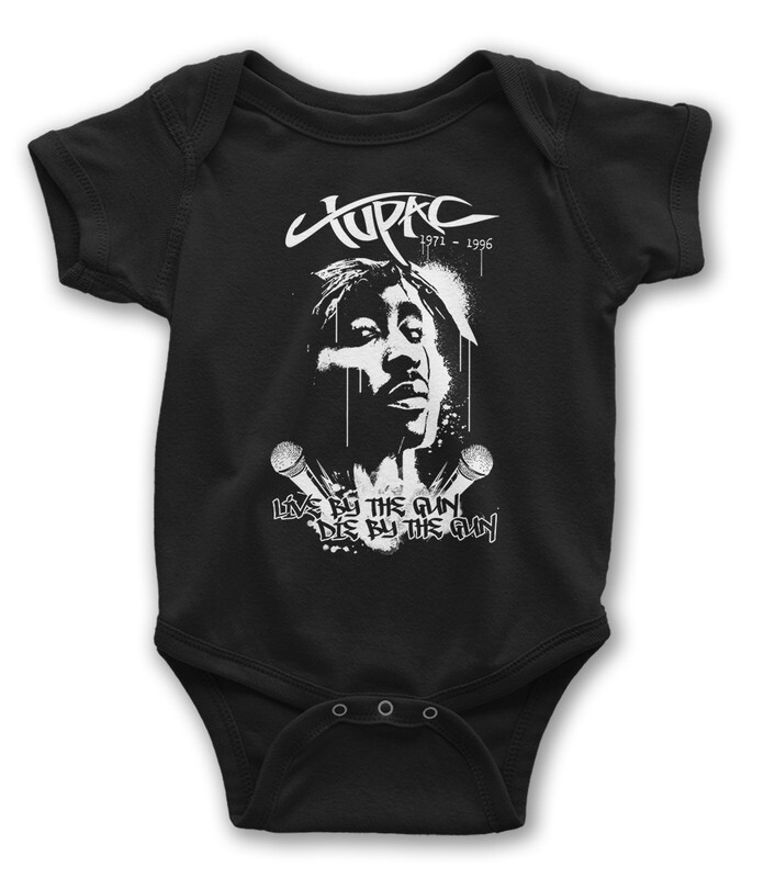 фото Боди детское wild child тупак шакур / tupac shakur / 2pac296 цв. черный р. 56