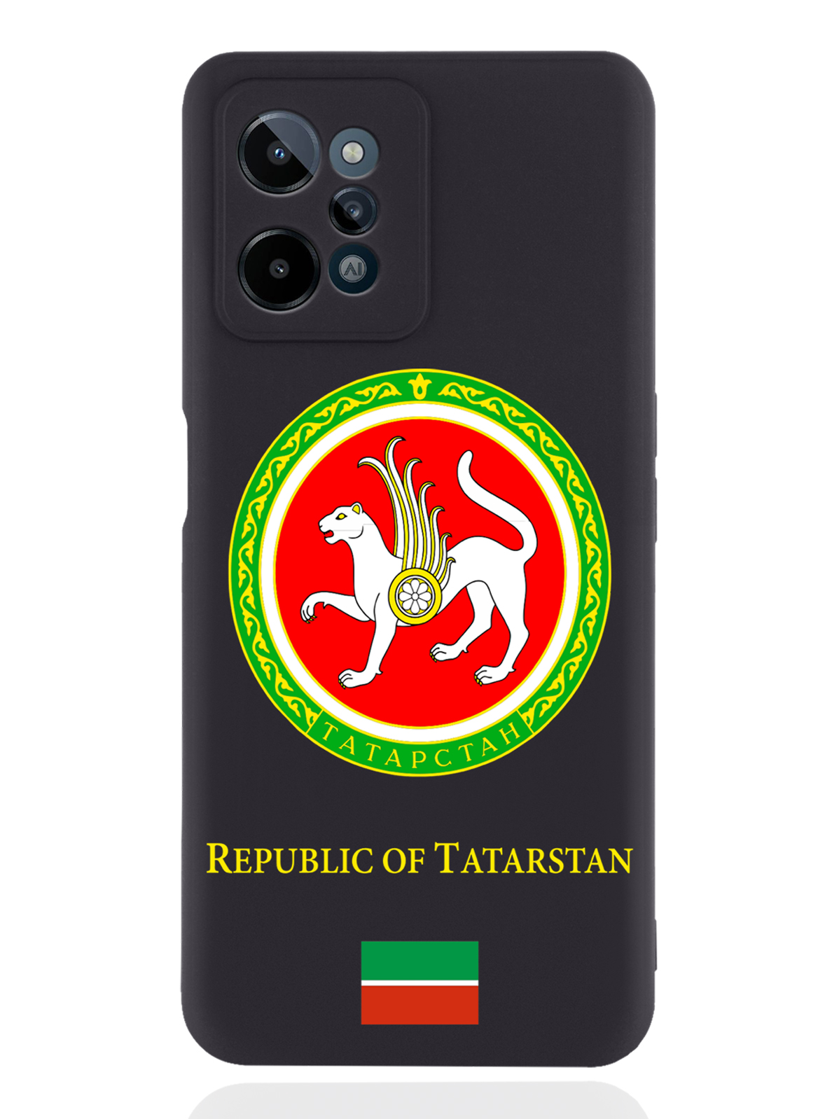 

Чехол SignumCase для realme C31 Герб Татарстана черный, Разноцветный