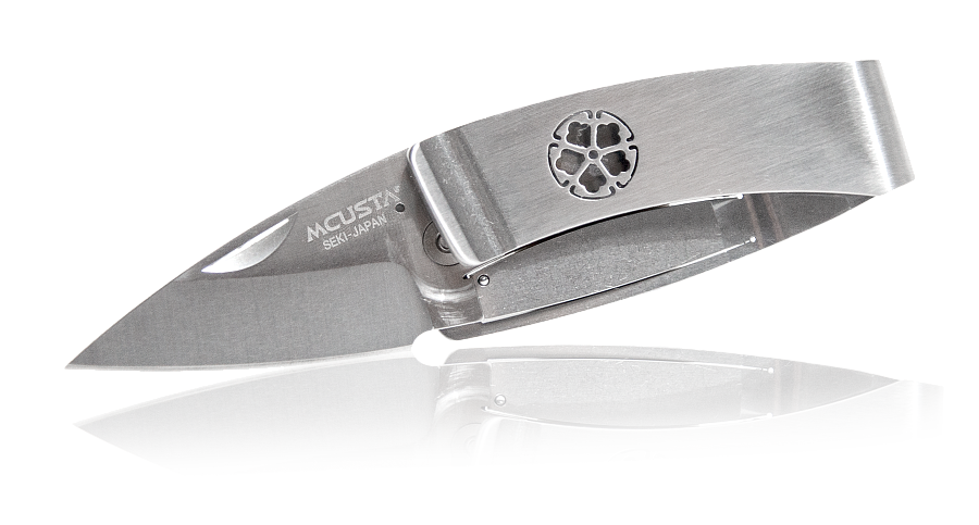 фото Зажим-нож для денег мужской mcusta mc-82 серебристый