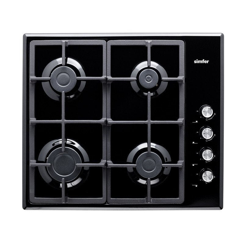 

Встраиваемая варочная панель газовая Simfer H60Q40B572 Black, H60Q40B572