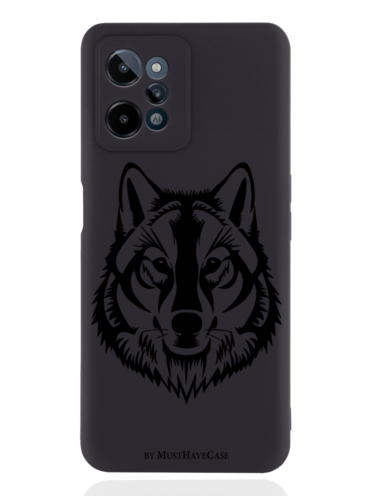 

Чехол MustHaveCase для realme C31 Волк черный