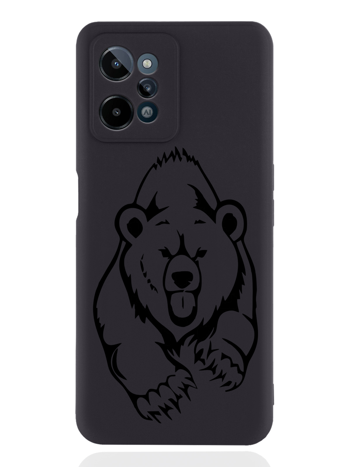 

Чехол MustHaveCase для realme C31 Медведь черный