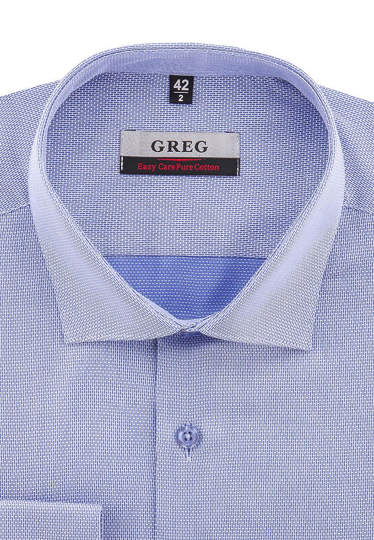

Рубашка мужская Greg 01-00000883 голубая 40, Голубой, 01-00000883