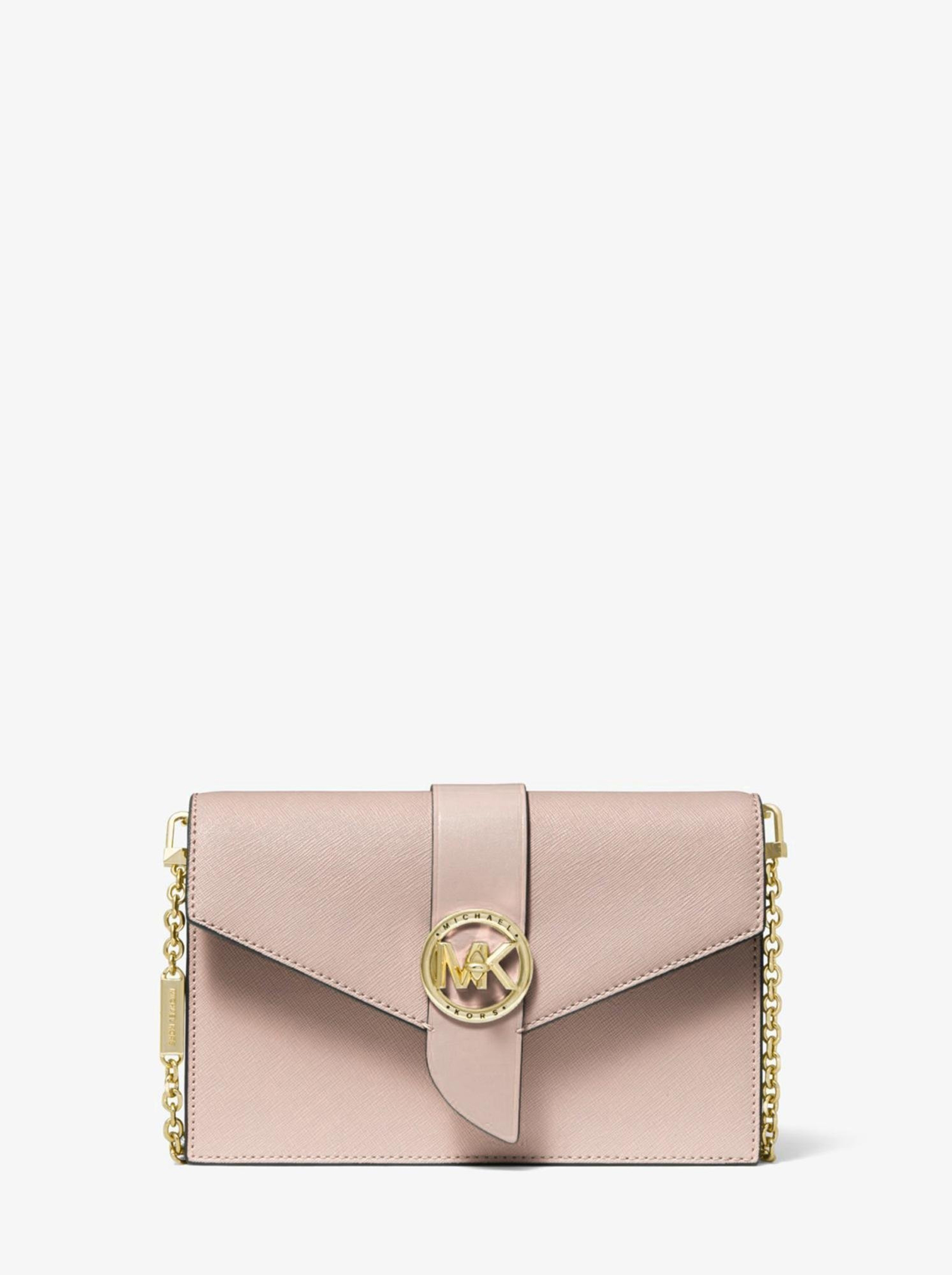 Сумка женская Michael Kors Greenwich_B00690 белаярозовая 22060₽