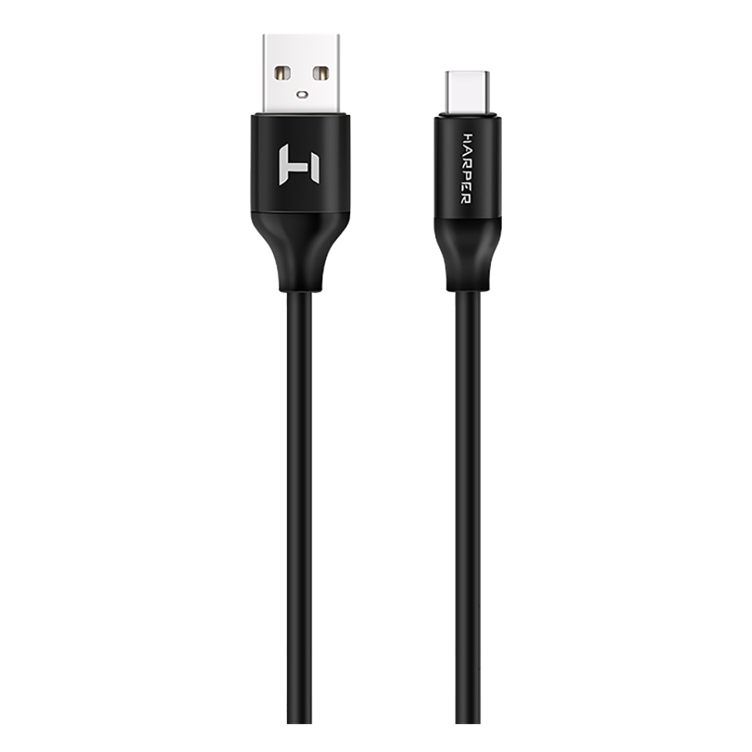 фото Кабель для зарядки harper sch-732 black (usb a-type-c)