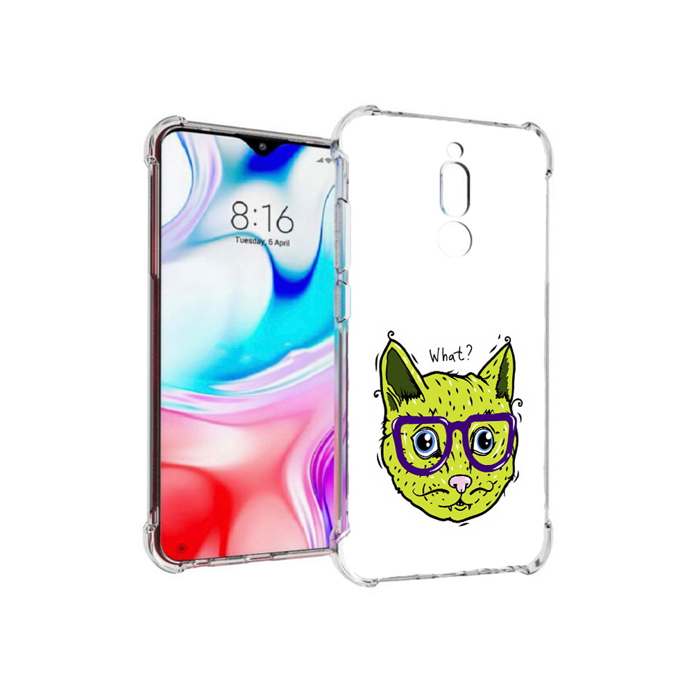 

Чехол MyPads Tocco для Xiaomi Redmi 8 Зеленый кот (PT138911.300.86), Прозрачный, Tocco