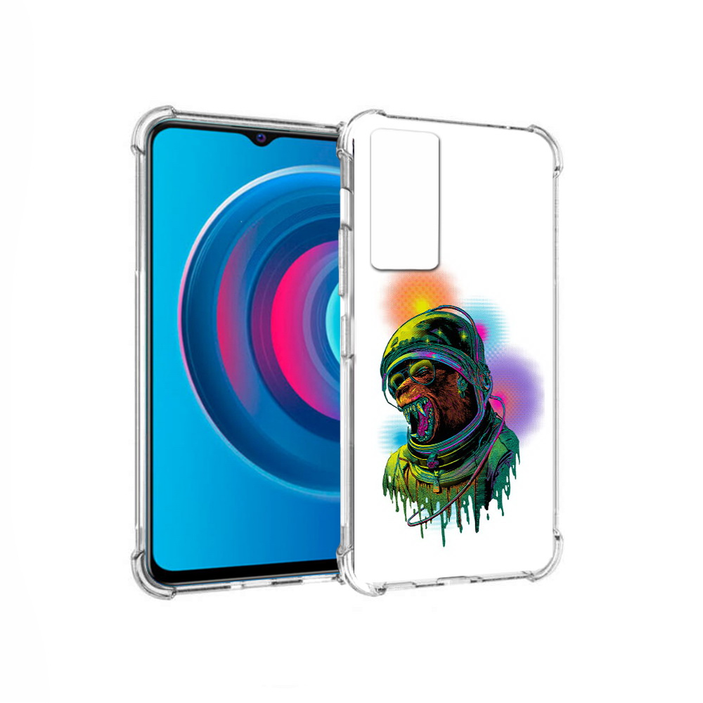 

Чехол MyPads Tocco для Vivo Y74s медведь космонавт (PT224892.430.466), Прозрачный, Tocco