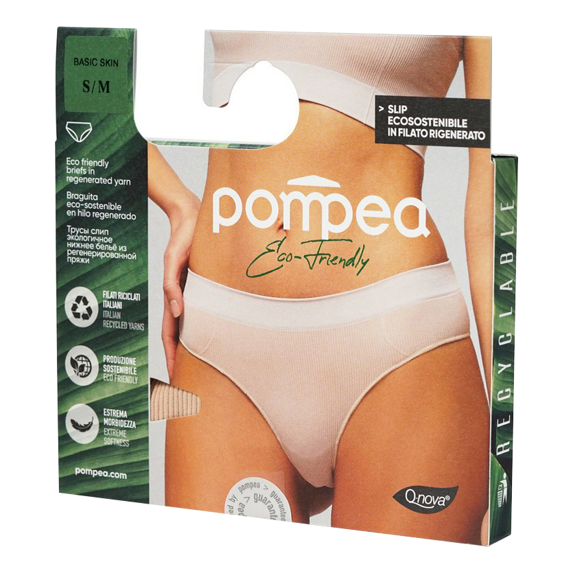 

Трусы женские Pompea бежевые S/M, Бежевый