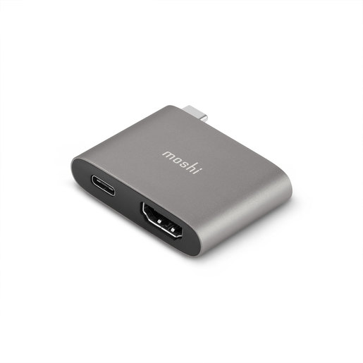 

Адаптер Moshi USB-C на HDMI с Функцией Зарядки, поддержка 4K 60 Гц и HDR Titan Grey, Серый, Адаптер Moshi USB-C на HDMI с Функцией Зарядки, поддержка 4K 60 Гц и HDR - Цвет: Серый Титан