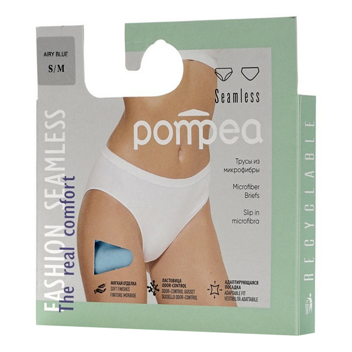 Трусы женские Pompea синие S/M