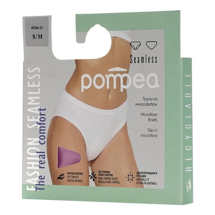 

Трусы женские Pompea розовые S/M, Розовый
