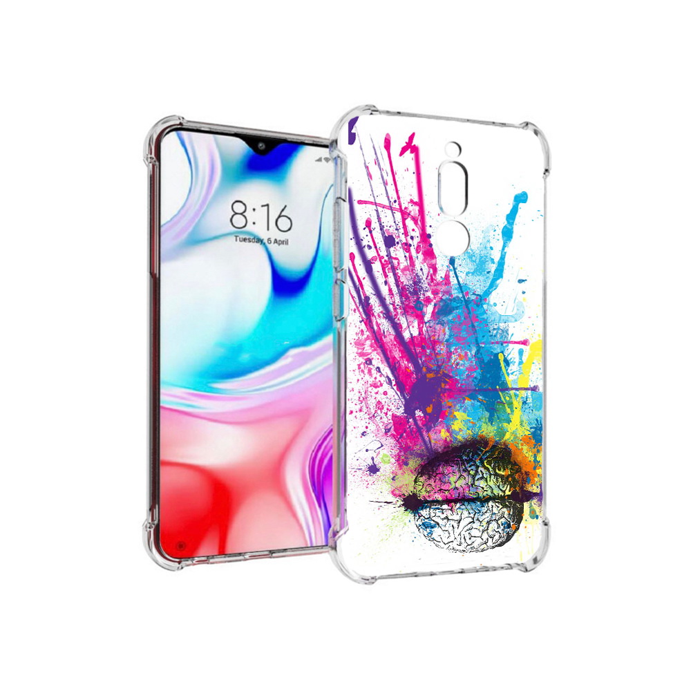 

Чехол MyPads Tocco для Xiaomi Redmi 8 яркий красочный мозг (PT138911.300.710), Прозрачный, Tocco