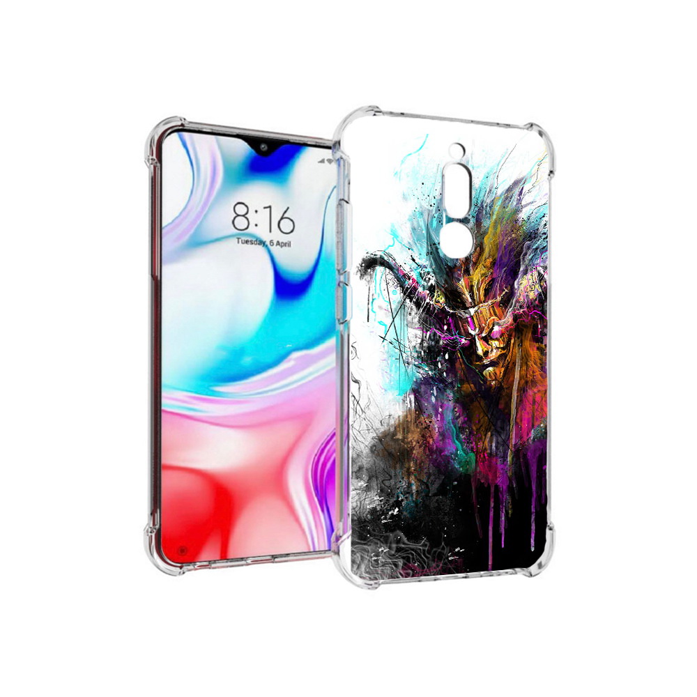 

Чехол MyPads Tocco для Xiaomi Redmi 8 яркий дьявол (PT138911.300.709), Прозрачный, Tocco
