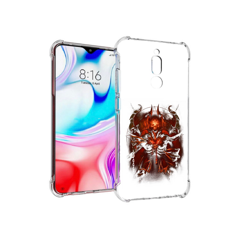 

Чехол MyPads Tocco для Xiaomi Redmi 8 яркий демон (PT138911.300.708), Прозрачный, Tocco