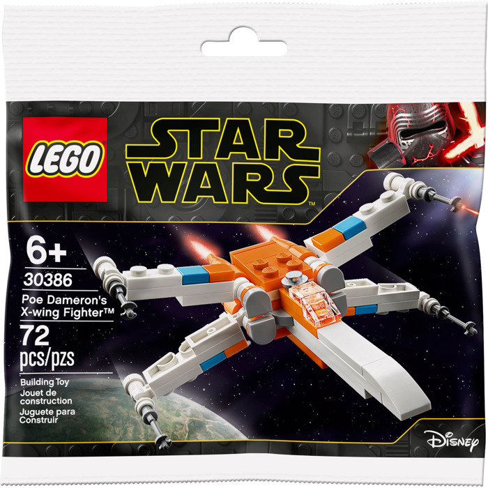 

Конструктор LEGO Star Wars polybag: Poe Dameron's X-wing Fighter 30386 , 72 дет, polybag