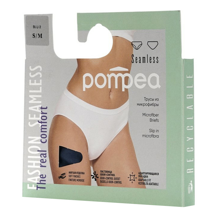 

Трусы женские Pompea голубые S/M, Голубой
