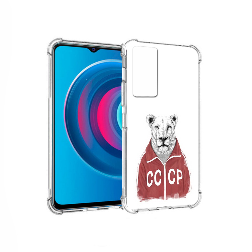 

Чехол MyPads Tocco для Vivo Y74s львица ссср (PT224892.430.450), Прозрачный, Tocco