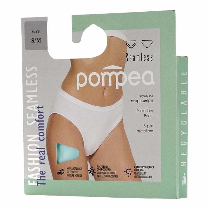 

Трусы женские Pompea зеленые S/M, Зеленый
