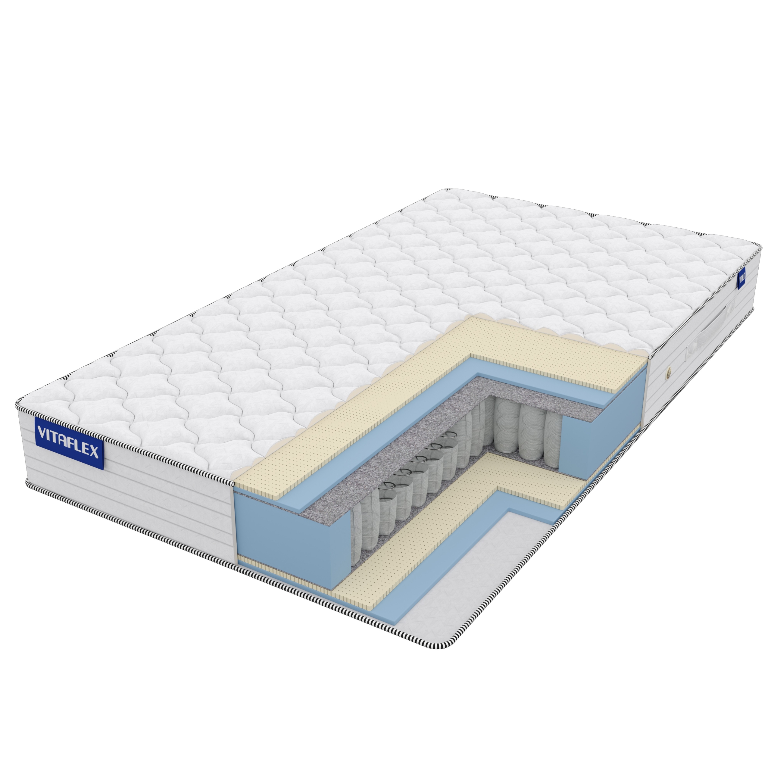 

Матрас Vitaflex Double Easy-Foam 150х175 серии Simple, Белый, Double Easy-Foam