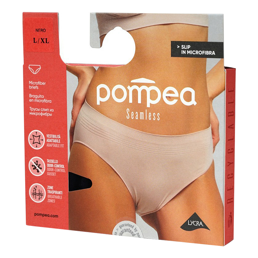 

Трусы женские Pompea черные L/XL, Черный
