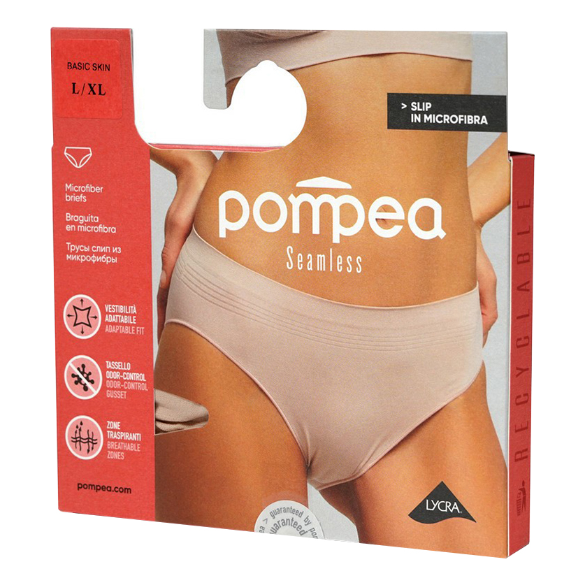 

Трусы женские Pompea бежевые L/XL, Бежевый