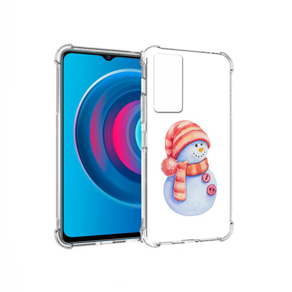 

Чехол MyPads Tocco для Vivo Y74s Веселый снеговик (PT224892.430.44), Прозрачный, Tocco