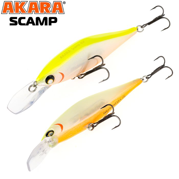 

Воблер Akara Scamp 95F 12 гр 3/7 oz 3,7 in A125, Разноцветный, Scamp