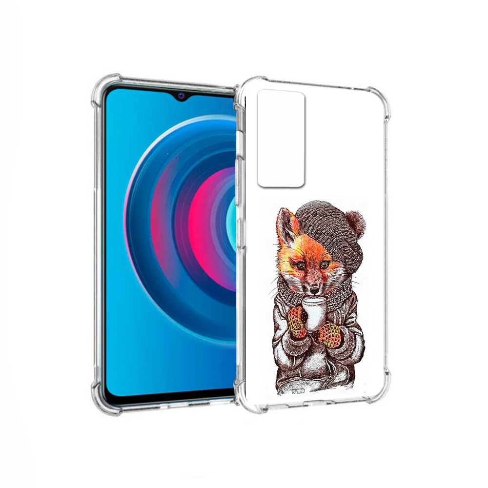 

Чехол MyPads Tocco для Vivo Y74s лиса в шапке (PT224892.430.437), Tocco