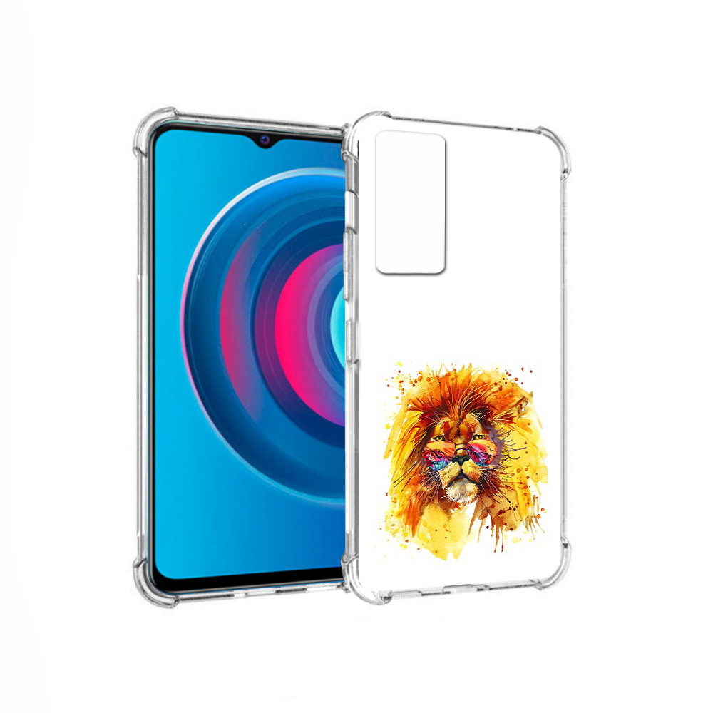 

Чехол MyPads Tocco для Vivo Y74s лев в очках (PT224892.430.436), Прозрачный, Tocco