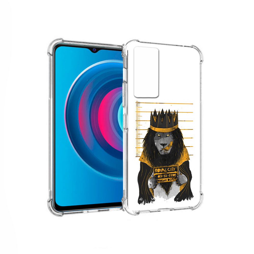 

Чехол MyPads Tocco для Vivo Y74s лев в законе (PT224892.430.435), Прозрачный, Tocco