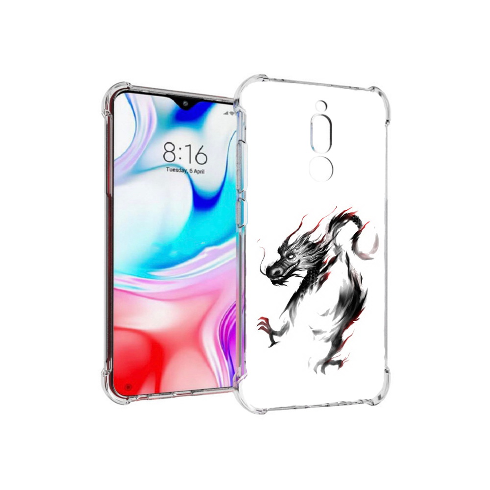 

Чехол MyPads Tocco для Xiaomi Redmi 8 черный дракон (PT138911.300.690), Прозрачный, Tocco