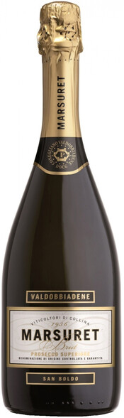 

Игристое вино Marsuret Prosecco Valdobiadene Superiore San Boldo DOCG Brut 0,75 л