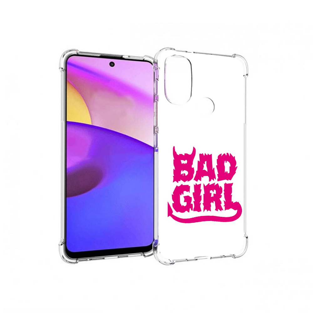 

Чехол MyPads Tocco для Motorola Moto E30 плохая девочка (PT227074.357.545), Прозрачный, Tocco