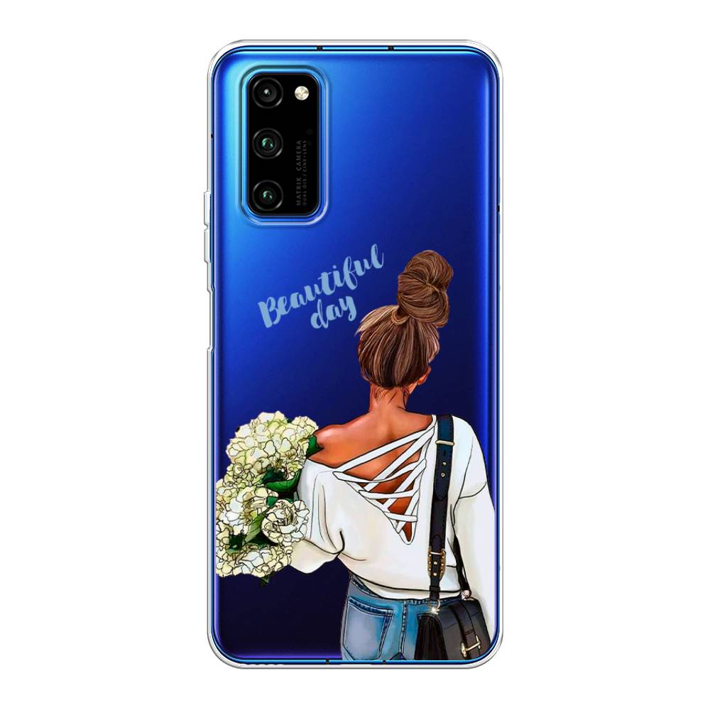 

Чехол Awog на Huawei Honor V30 Pro "Beautiful day vector", Коричневый;белый;зеленый, 611450-6