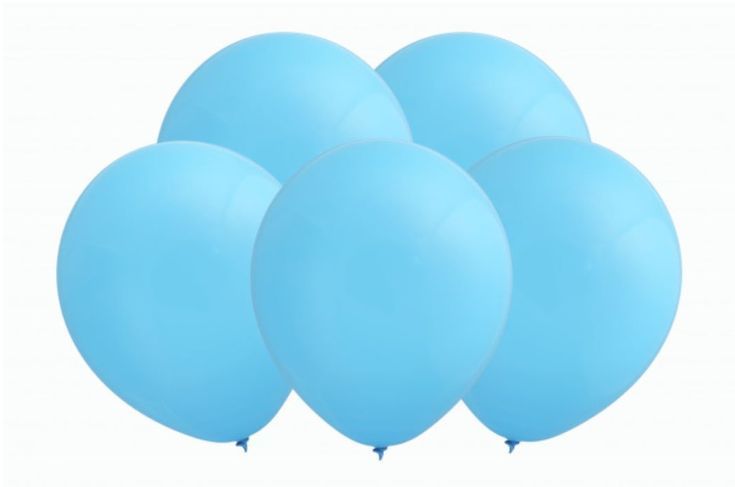 Купить Воздушные шары латексные, Воздушные шарики Up&Up Голубые, 30 см - набор 100 шт, натуральный латекс,