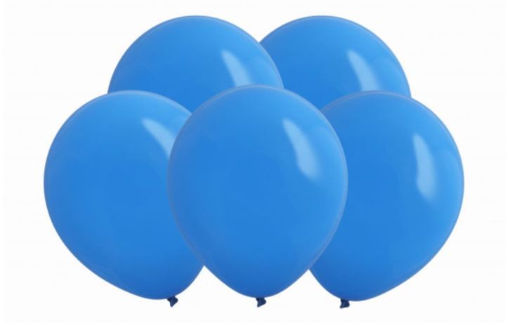 Купить Воздушные шары латексные, Воздушные шарики Up&Up Синие, 30 см - набор 100 шт, натуральный латекс,