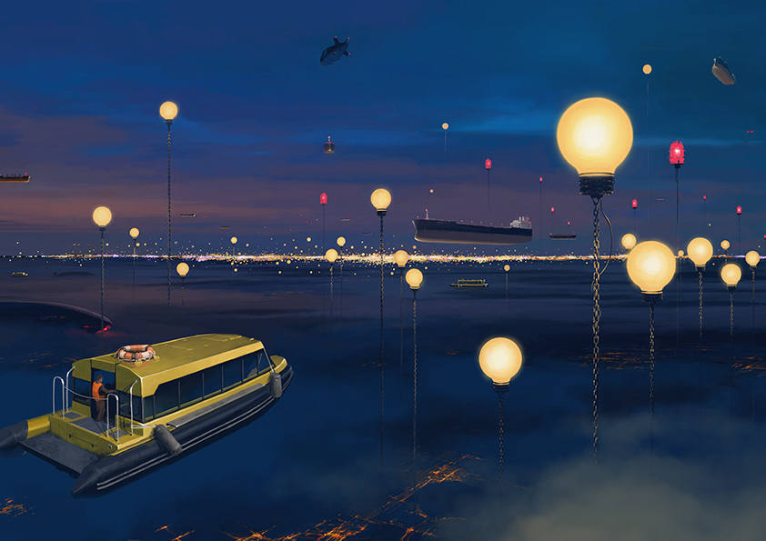

Большой постер на стену City P. Streetlights 50х70 см без рамы, AASTREET