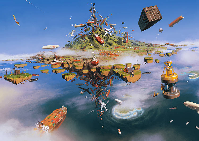 

Большой постер на стену Island 40х50 см без рамы, AAISLAND