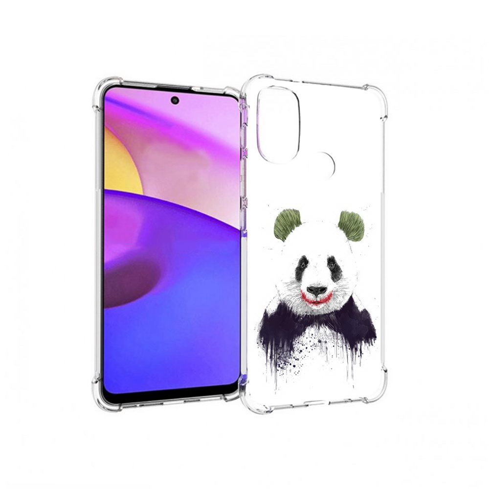 

Чехол MyPads Tocco для Motorola Moto E30 панда джокер (PT227074.357.533), Прозрачный, Tocco