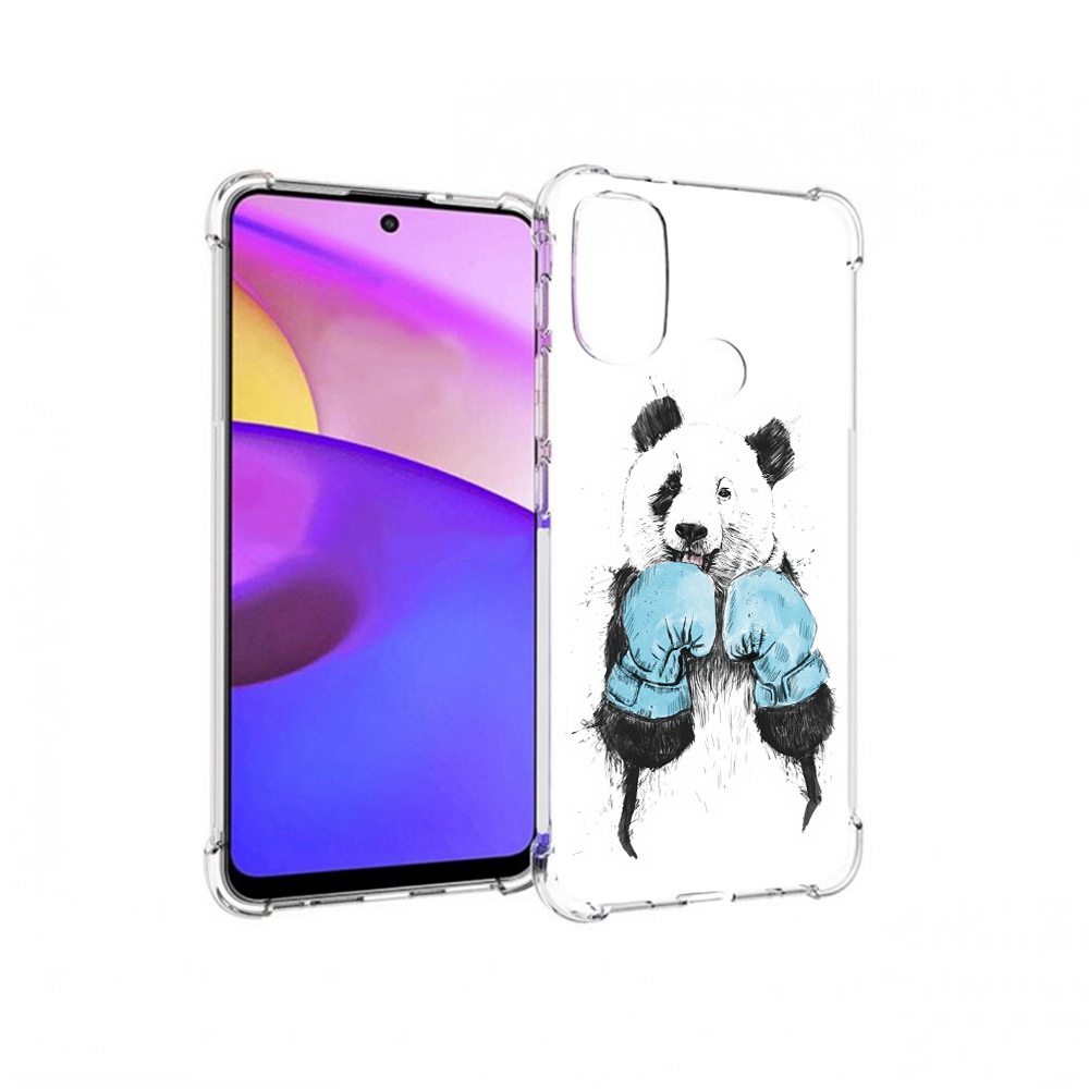 

Чехол MyPads Tocco для Motorola Moto E30 панда боксер (PT227074.357.531), Прозрачный, Tocco
