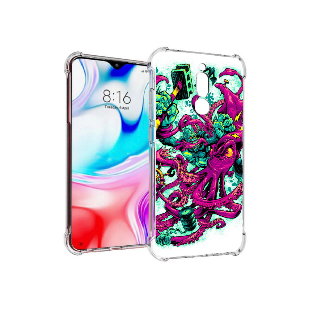 Чехол MyPads Tocco для Xiaomi Redmi 8 фиолетовый кракен (PT138911.300.657)