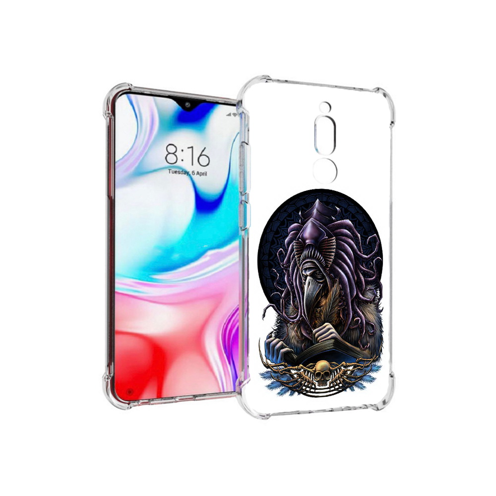 

Чехол MyPads Tocco для Xiaomi Redmi 8 умный ворон (PT138911.300.650), Прозрачный, Tocco